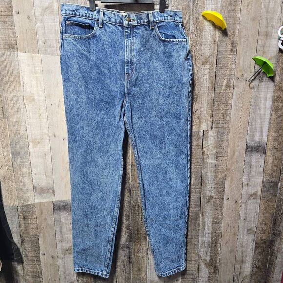 American Apparel Vintage Inspired Marble Wash High Waist Jeans Size 34 - Picture 1 of 4